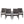 6 Pcs Outdoor Acacia Wood Dining Set with PE Rattan Stacking Chair