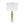 D15x29.5' Gold and White Table Lamp with Round Four Tiered Body