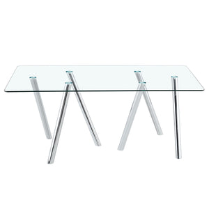 Dining Table With Transparent Surface