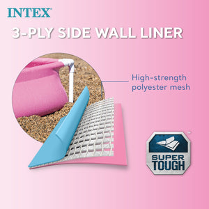 Intex 48x12 Inch Mini Framed Beginner Outdoor Kiddie Swimming Pool, Color Varies