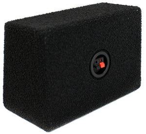 Q Power Q-Bomb QTW6X9 6x9" Car Wedge Speaker Boxes with Bedliner Spray, Pair