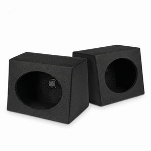 Q Power Q-Bomb QTW6X9 6x9" Car Wedge Speaker Boxes with Bedliner Spray, Pair