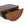 Solid Wood Chestnut Crescent Floating Nightstand