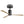 Modern Flush Mount Ceiling Fan With Led Light And Remote Control, 3 ABS Blades Noiseless Reversible Dc Motor For Patio Living Room - Matte Black