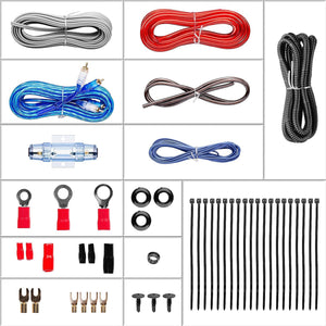 SOUNDSTORM AKS8 8 Gauge Car Amplifier Amp Complete Wiring Kit with RCA