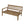 2-Piece Outdoor Gray Acacia Wood Conversation Set