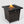 28-Inch Black Wicker Outdoor Propane Gas Fire Pit Table with Steel Top