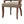 Elegant Arm Dining Chair With Brass Nail Head Detailing