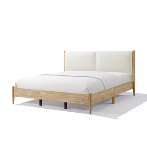King Natural Wood Bed Frame