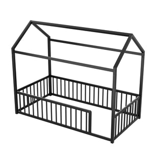 Montessori Floor Bed Frame With House Shape