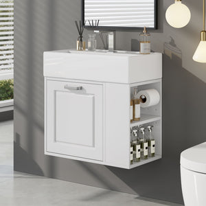 Modern Wall Mounted Bathroom Vanity With Sink