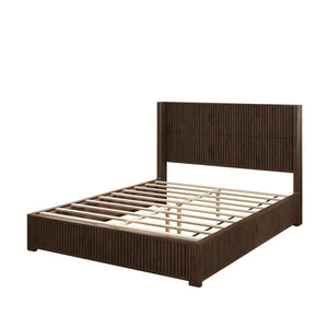 Platform Bed Frame With Headboard, Floor Standing Design