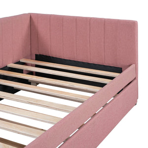 Upholstered Daybed, Sofa Bed Frame, No Box Spring Needed