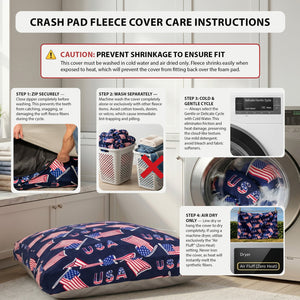 Sensory Crash Pad for Kids & Adults – Removable Washable Fleece Cover