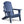 Folding Outdoor Adirondack Chair For Relaxing, Hdpe All-Weather Fire Pit Chair, Patio Lawn Chair For Outside Deck Garden Backyardf Balcony - Navy Blue