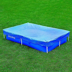 Bestway 7'4" x 60" Floating Rectangle Above Ground Swimming Pool Cover (2 Pack)
