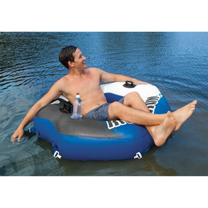 Intex River Run Connect Inflatable Tube (2 Pack) & Mega Chill II Beverage Float
