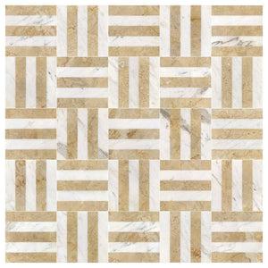 Elegant Waterjet Polished Marble Tile For Floor And Wall