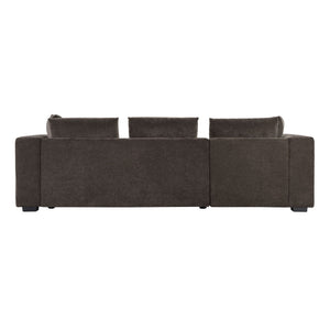 Modern L Shaped Sectional Sofa With Upholstery And Wooden Storage