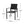 Baird Outdoor Mesh and Aluminum Dining Chairs - Black
