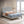 Queen Platform Upholstered Bed Button Tufted With Curve Design, Strong Wood Slat Support - Gray