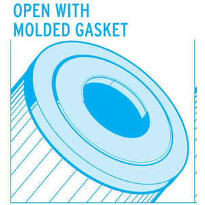 Unicel C-8418 Pool Spa Replacement Cartridge Filters 200 Sq Ft Jandy CS200 (2PK)