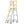 6 Step 375lbs Aluminum Rolling Platform Ladder