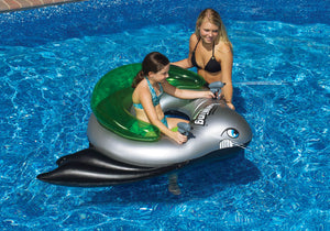 Swimline 90797 BatWing Fighter Inflatable Kids Battle Squirt Blaster Tube Float