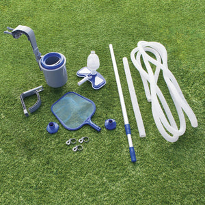 Bestway 18ft x 9ft x 4ft Rectangular Above Ground Swimming Pool w/ Accessories