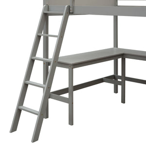 Loft Bed With Shelves With Desk