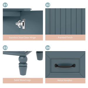 Bathroom Vanity With Sink, Freestanding Cabinet & Drawers
