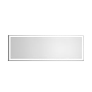 118" x 36" LED Bathroom Mirror with Aluminum Frame