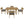 U_Style Multi-Person Outdoor Acacia Wood Dining Table and Chair Set