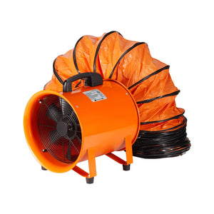 Portable Ventilator, 12 Inch Heavy Duty Cylinder Fan with 33ft Duct Hose