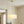 3-Light Gold Fabric Drum Pendant Light