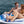 Intex 5 Seat Lounging Pool Float & 2 Seat Pool Tube Float w/ Cooler & Repair Kit