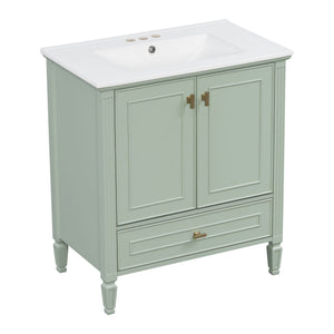 Freestanding Vanity With 1 Drawer & 2 Soft Close Doors With Door Mounted Storage