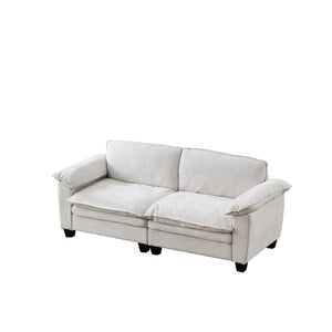 Luxury Chenille Upholstered Loveseat Couch
