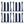 4 Pack Outdoor Pillow Covers - Navy Blue/White Striped