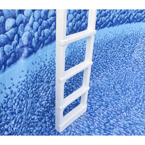 Main Access 200300 Pro Series Above Ground Swimming Pool In-pool Ladder w/ Mat