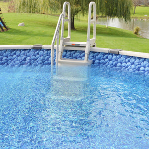 Main Access Above Ground Swimming Pool Step Ladder with Smart LED Light & Remote