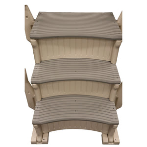 Confer Plastics Curved In-Pool 3 Step Ladder System, Stairs for In Ground Pool