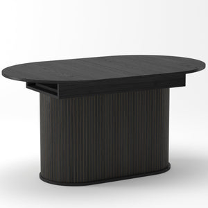 55.11'-70.86' Extendable Dining Table with Striped Legs