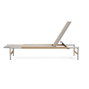 Hargrove Outdoor Aluminum Chaise Lounge with Mesh Seat