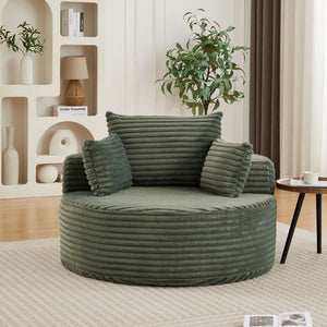 Modern Single Sofa With Backrest Pillow For Living Room