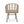 Randy Modern Wicker Chair with Water Resistant Cushions - Brown / Beige