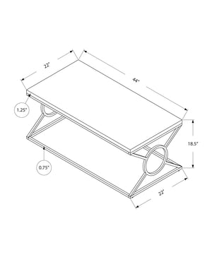 Rectangular Glossy White Coffee Table