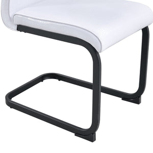 Alligator Skin Upholstered Dining Chairs