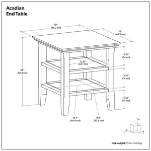Acadian - Transitiona End Table