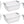 Sterilite Large Plastic Stacking Closet Organizer and Storage Basket (6 Pack)